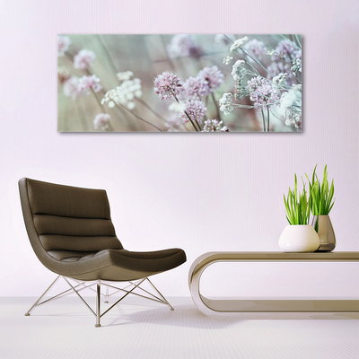 Quadro de vidro Natureza do Prado de Flores Silvestres