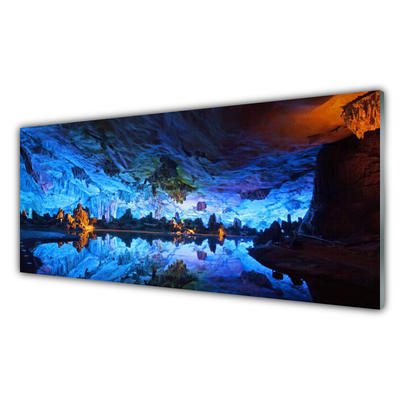 Quadro de vidro Caverna da Geleira Leve