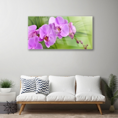 Pintura em vidro Orquídea Flores de Orquídea
