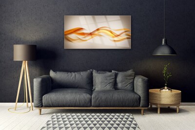 Quadro de vidro Abstração Ondas Arte Arte