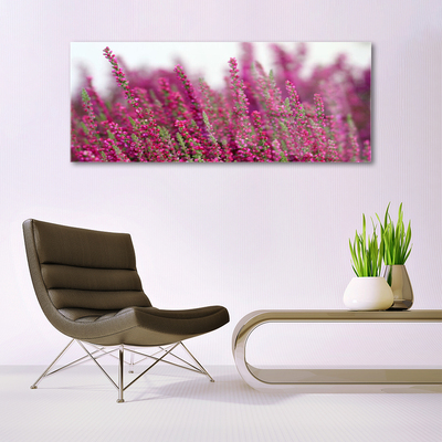 Quadro de vidro Flores Prado Natureza Planta