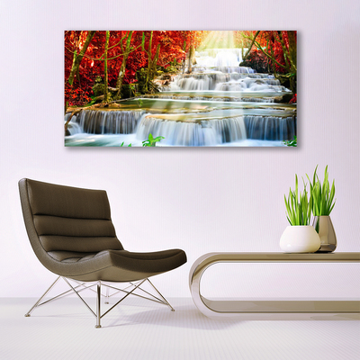 Quadro de vidro Cachoeira Natureza Floresta