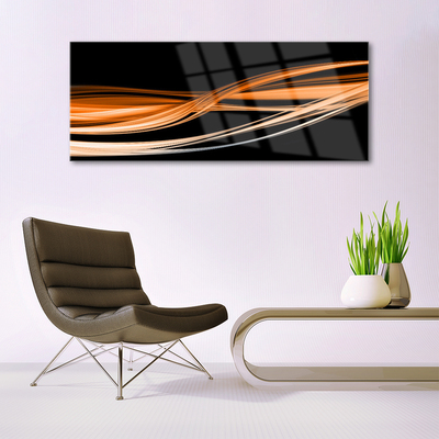 Quadro de vidro Abstração Ondas Arte Arte