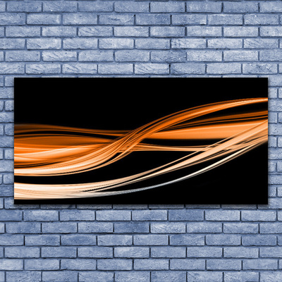 Quadro de vidro Abstração Ondas Arte Arte