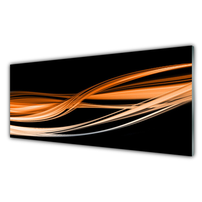 Quadro de vidro Abstração Ondas Arte Arte