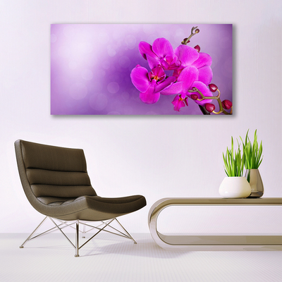 Quadro de vidro Flores Pétalas Orquídea