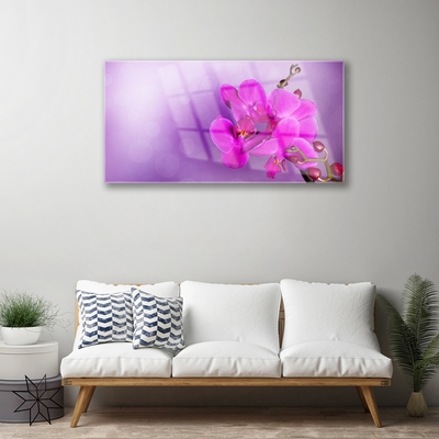 Quadro de vidro Flores Pétalas Orquídea