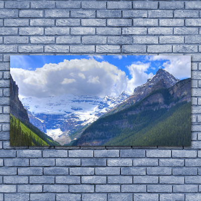 Quadro de vidro Paisagem montanhosa