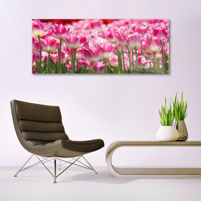 Quadro de vidro Tulipas Flores Natureza