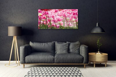 Quadro de vidro Tulipas Flores Natureza