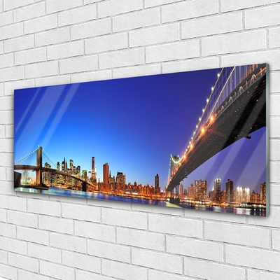 Pintura em vidro Arquitetura da Cidade da Ponte