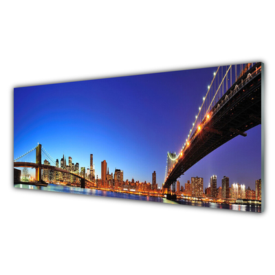 Pintura em vidro Arquitetura da Cidade da Ponte