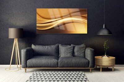 Pintura em vidro Abstração Ondas Arte Arte