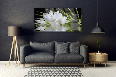 Quadro de vidro Flores de nenúfar