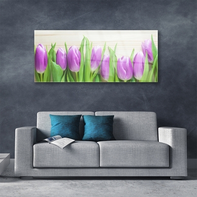 Quadro de vidro Tulipas Flores Natureza