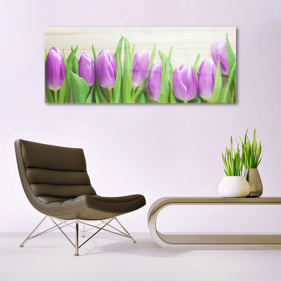 Quadro de vidro Tulipas Flores Natureza