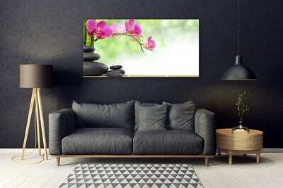 Quadro de vidro Brotos de Bambu Stone Zen Spa