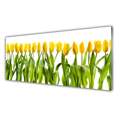 Pintura em vidro Tulipas Flores Natureza