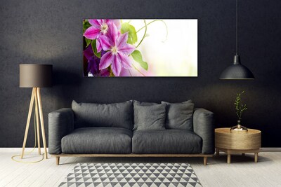 Pintura em vidro Flores Natureza Natureza