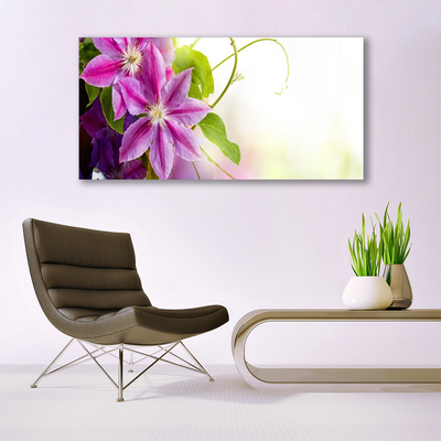 Pintura em vidro Flores Natureza Natureza