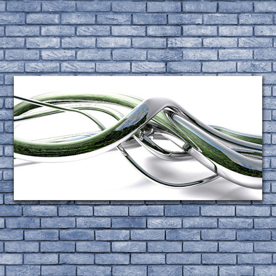 Pintura em vidro Abstração Ondas Arte Arte