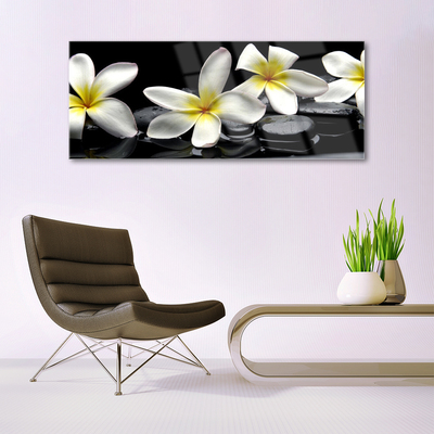 Pintura em vidro Linda flor de plumeria