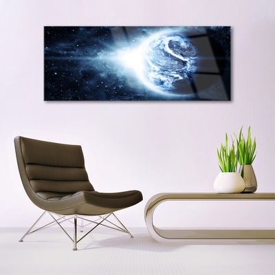 Quadro de vidro Terra Espaço Planeta