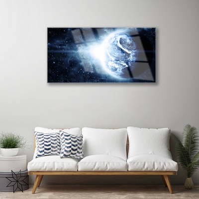 Quadro de vidro Terra Espaço Planeta