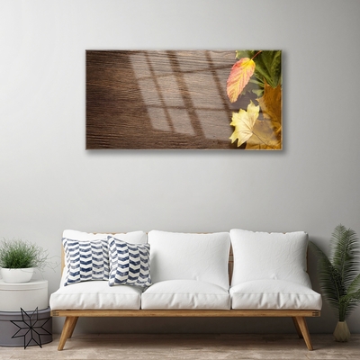 Quadro de vidro Folhas Flores Natureza