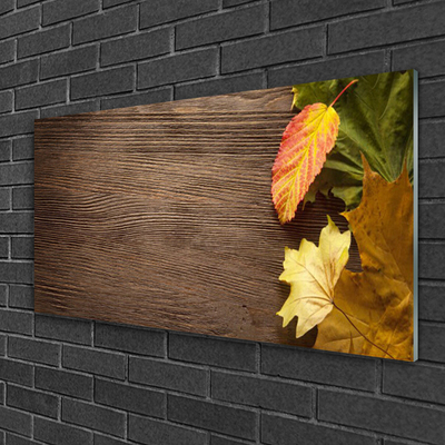 Quadro de vidro Folhas Flores Natureza