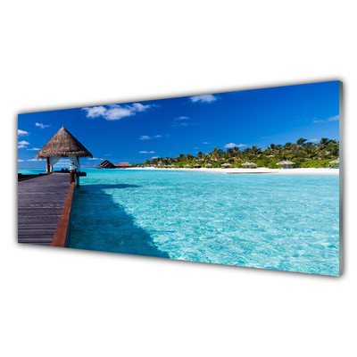 Quadro de vidro Ponte da Arquitetura do Mar