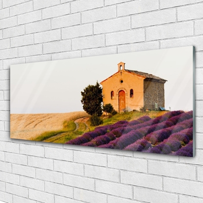 Quadro de vidro Paisagem de campo