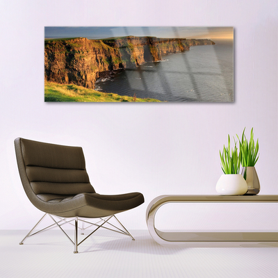 Quadro de vidro Costa das Rochas Mar