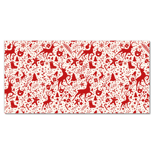 Pintura em vidro Decoração de Natal com Rena de Inverno