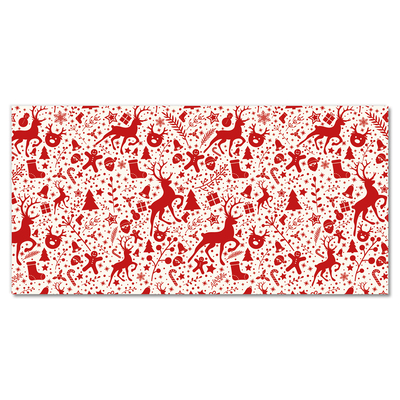 Pintura em vidro Decoração de Natal com Rena de Inverno