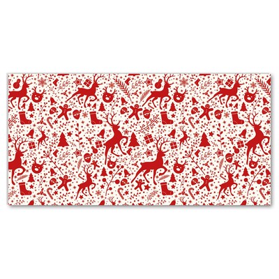 Pintura em vidro Decoração de Natal com Rena de Inverno