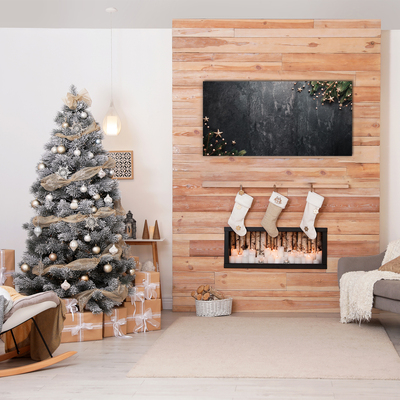 Pintura em vidro Decorações para árvores de Natal Estrelas de Natal