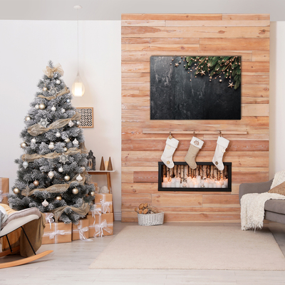 Pintura em vidro Decorações para árvores de Natal Estrelas de Natal
