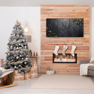 Pintura em vidro Decorações para árvores de Natal Estrelas de Natal