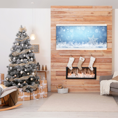 Pintura em vidro Flocos de neve Neve de inverno