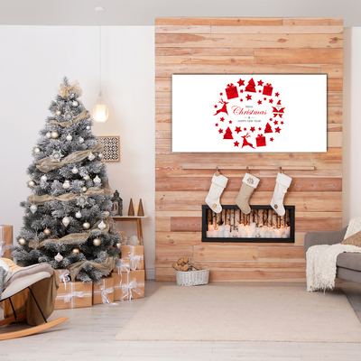 Pintura em vidro Decorações de Natal Feriados