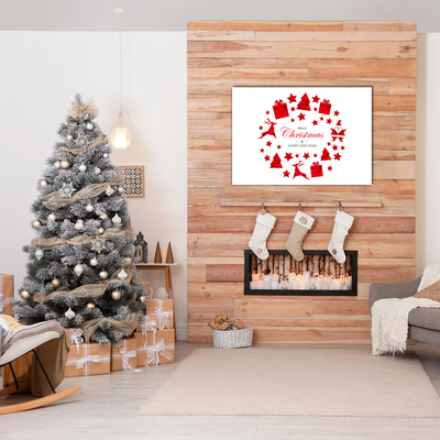 Pintura em vidro Decorações de Natal Feriados