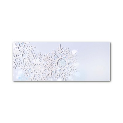 Pintura em vidro Flocos de neve Neve de inverno