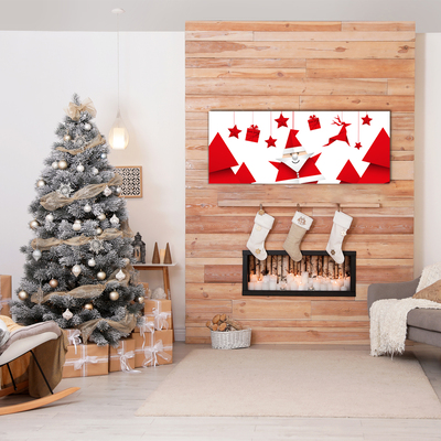 Pintura em vidro Presentes de Natal do Papai Noel