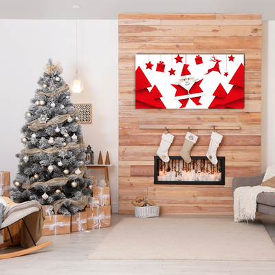 Pintura em vidro Presentes de Natal do Papai Noel