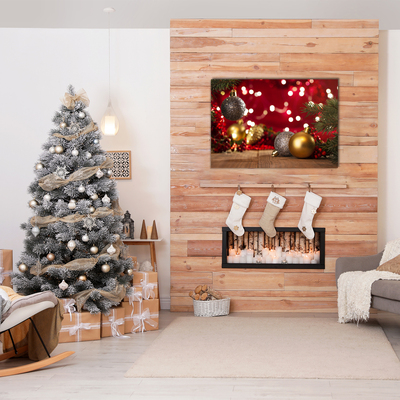 Pintura em vidro Árvore de Natal, enfeites de Natal, decorações