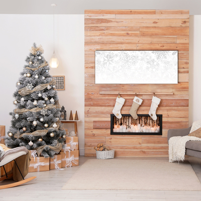 Pintura em vidro Flocos de neve de inverno