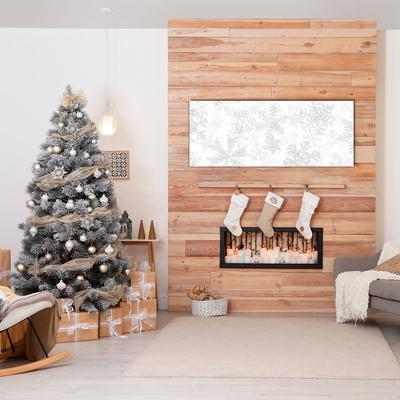 Pintura em vidro Flocos de neve de inverno