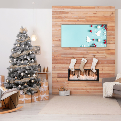 Pintura em vidro Decorações de floco de neve de Natal