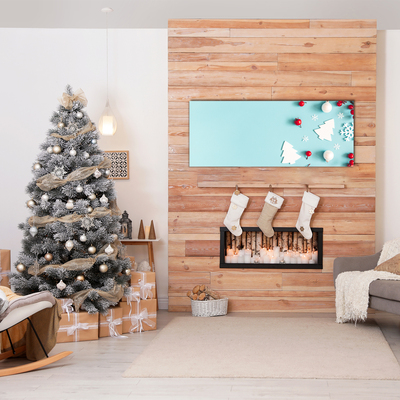 Pintura em vidro Decorações de floco de neve de Natal